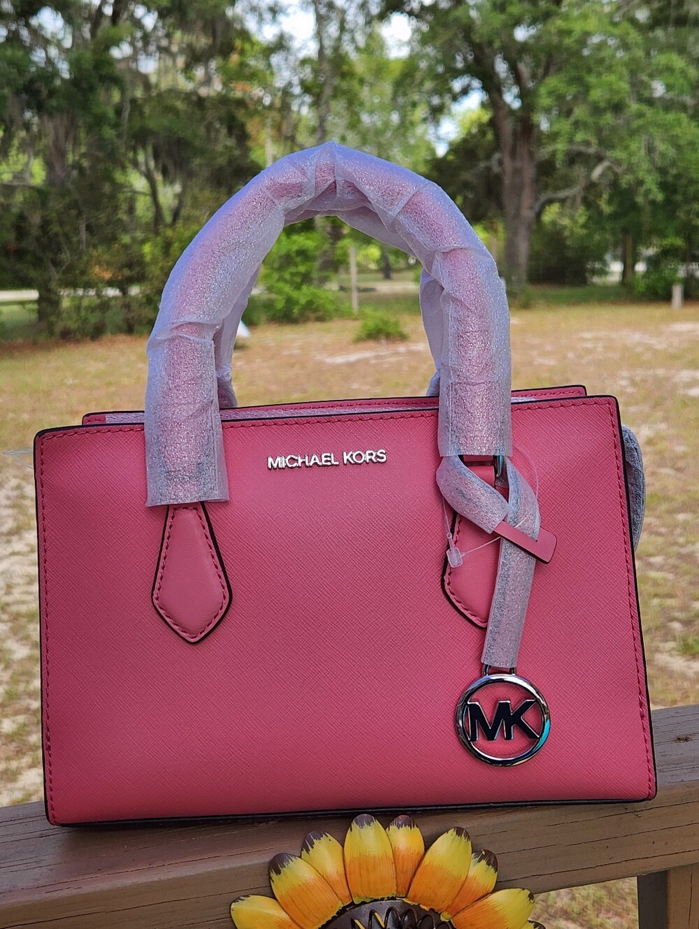 Michael Kors Sheila Tea Rose  Satchel Retail $ 498.  NWT